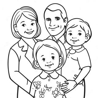 Family Portrait Coloring Page From Photo 13067-10592