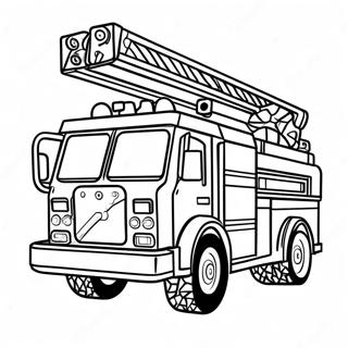 Lego City Fire Truck Coloring Page 13076-10580