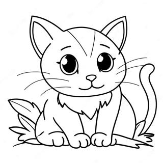 Stray Cat Coloring Page 13096-10594