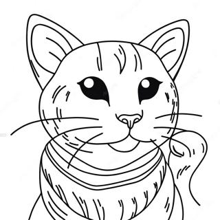 Stray Cat Coloring Page 13096-10595