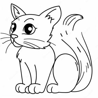 Stray Cat Coloring Page 13096-10596