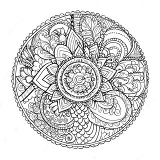 Mindful Mandala Coloring Page 1311-1092