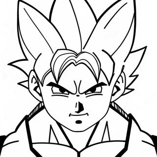 Super Saiyan Goku Coloring Page 13136-10641