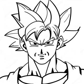 Super Saiyan Goku Coloring Page 13136-10644