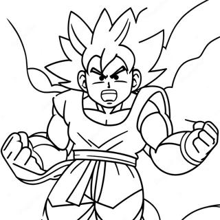 Goku In Epic Battle Coloring Page 13137-10629