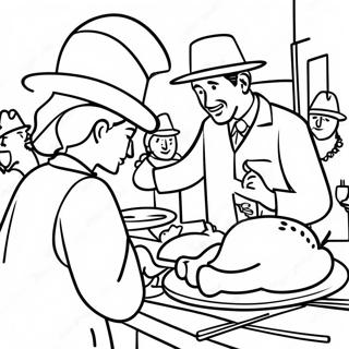 Thanksgiving Church Service Coloring Page 13146-10635