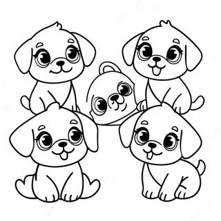 Cute Pupstruction Puppies Coloring Page 13167-45589