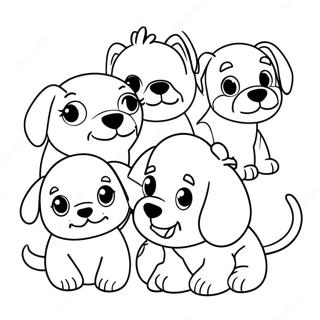 Cute Pupstruction Puppies Coloring Page 13167-45591