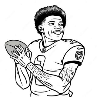 Lamar Jackson Coloring Pages