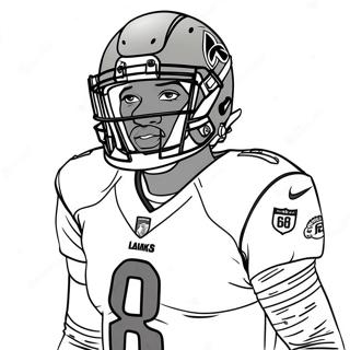 Lamar Jackson Coloring Page 13186-10667