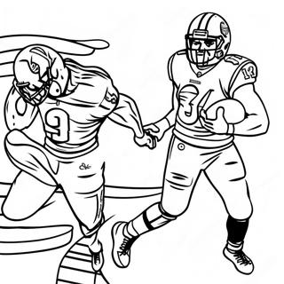 Lamar Jackson In Action Coloring Page 13187-10671