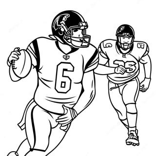 Lamar Jackson In Action Coloring Page 13187-10672