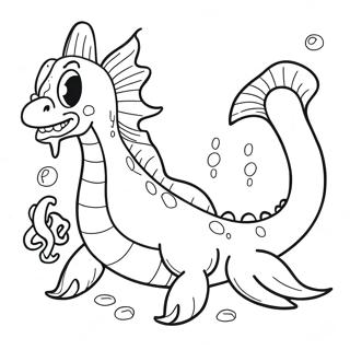 Sea Monster Coloring Page 13196-10673