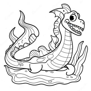 Sea Monster Coloring Page 13196-10674