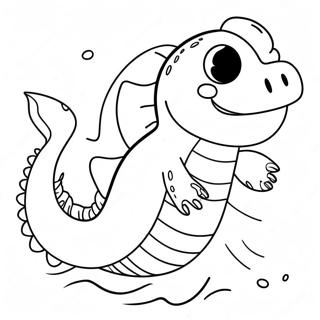 Friendly Sea Monster Coloring Page 13197-10678