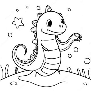 Friendly Sea Monster Coloring Page 13197-10680