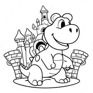 Bowser Jr In A Colorful Castle Coloring Page 13217-10692