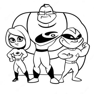 Incredibles Coloring Pages