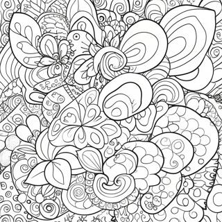 Vibrant Pop Art Patterns Coloring Page 13227-10702