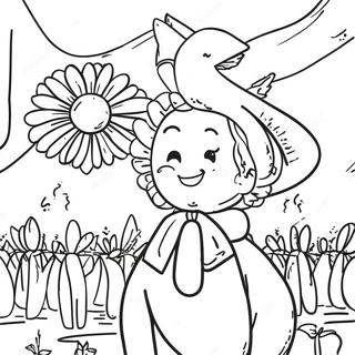 May Day Celebration Coloring Page 13246-10715