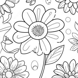 Colorful May Day Flowers Coloring Page 13247-10724