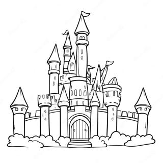 Princess Castle Coloring Page 13266-10732