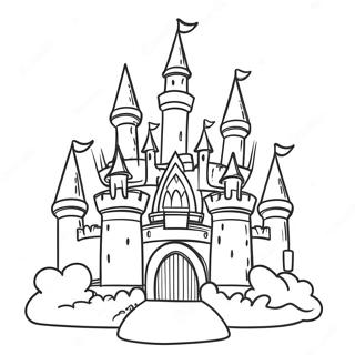 Fairytale Princess Castle Coloring Page 13267-10746