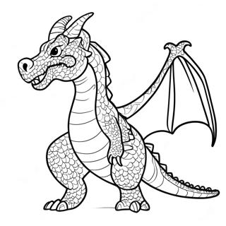 Advanced Realistic Dragon Coloring Page 13276-10733