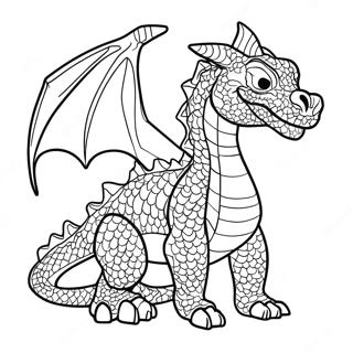 Advanced Realistic Dragon Coloring Page 13276-10734