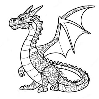 Advanced Realistic Dragon Coloring Page 13276-10735