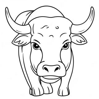 Bull Coloring Page 13286-10743