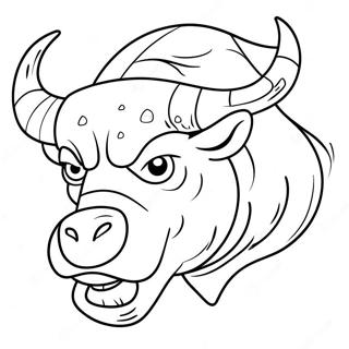 Angry Bull Coloring Page 13287-10753