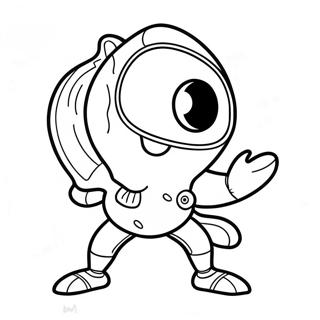 Fishstick Fortnite Dance Pose Coloring Page 13307-10767