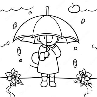 April Showers Coloring Page 13316-10770