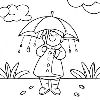 April Showers Coloring Page 13316-10771