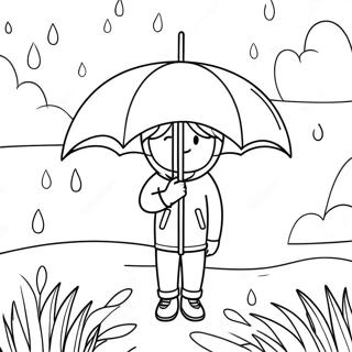 April Showers Coloring Page 13316-10772