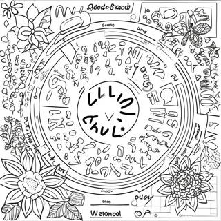 Word Search Coloring Pages