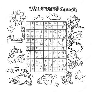 Fun Word Search Coloring Page 13327-10787