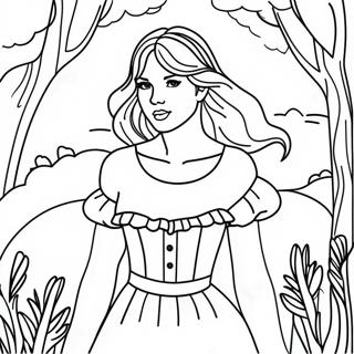 Taylor Swift Folklore Coloring Pages