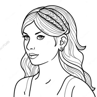 Taylor Swift Folklore Coloring Page 13336-10783