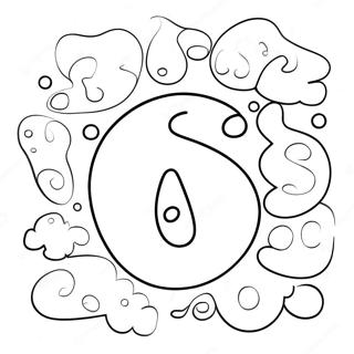 Bold Bubble Letters Coloring Page 13357-10804