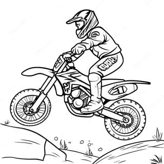 Extreme Supercross Dirt Bike Jumping Coloring Page 13367-10810