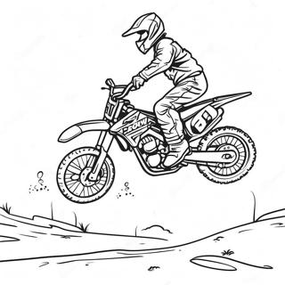 Extreme Supercross Dirt Bike Jumping Coloring Page 13367-10811