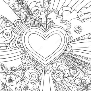 Hearts Coloring Pages