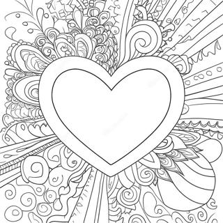 Heart Shaped Coloring Page 13376-10820