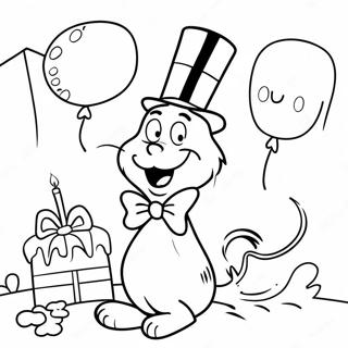 Happy Birthday Dr Seuss Coloring Pages