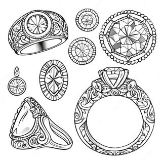 Jewelry Coloring Page 13426-10854