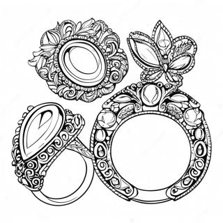 Jewelry Coloring Page 13426-10855