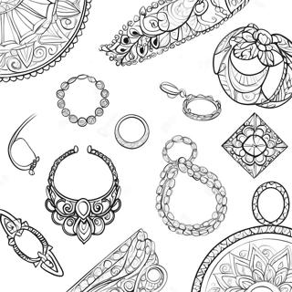 Jewelry Coloring Page 13426-10856