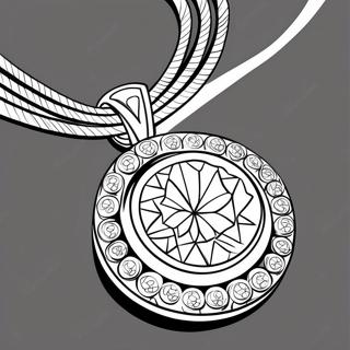 Sparkling Diamond Necklace Coloring Page 13427-10867